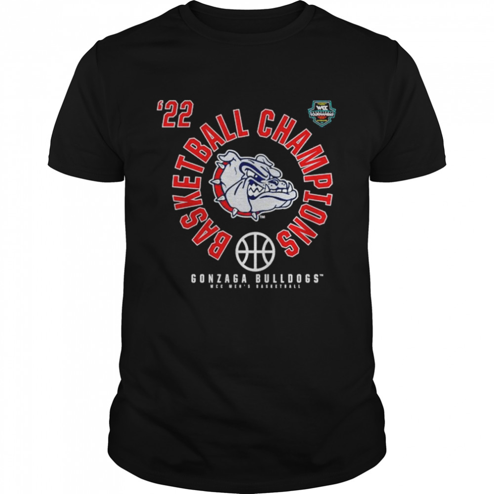 Gonzaga Bulldogs 2022 WCC Men’s Basketball Conference Tournament Champions T-Shirt